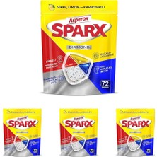Karahanbey Asperox Sparx Diamond Bulaşık Makinesi Kapsülü 72 Adet (4 Paketi)