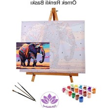 MarkEntegra Renkli Sayılarla Boyama Hobi Seti - 50X65 cm
