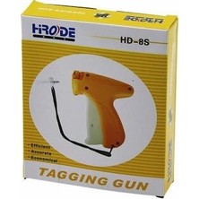 Larskas Hrode Hd-8s Etiketleme Tabancası, Profesyonel Ürün Etiketleme Kılçık Makinesi, Sarı ve Turuncu, Manuel Kullanım