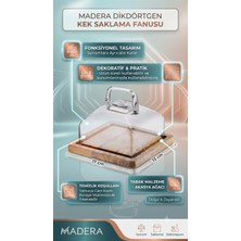 Empressco Dikdörtgen Kek Saklama Fanusu, 13X17X17 Cm, Güvenle Saklayın
