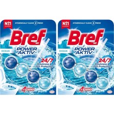 Karahanbey Bref Wc Power Aktiv Okyanus Kokulu Klozet Temizleme Topları, 1 x 1 Adet, Okyanus 1, Tekli 2li Paket