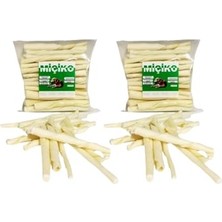 Larskas 2 x 50LI Sütlü Burgu Ödül Çubuğu ve Çiğneme Kemiği 8-10CM