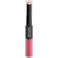 Karahanbey L'oreal Paris Infaillible 2-Step 24 Saat Kalıcı Likit Ruj & Balm - 804 Metro-Proof Rose
