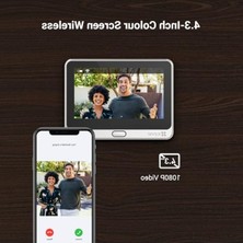 MarkEntegra 4,3 Inç Ekranlı Kablosuz Video Kapı Zili, Pır Sensörlü