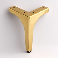 Karahanbey Dekor 17 cm Gold Altın Metal Mobilya Ayağı Dayanıklı Ayak Modern Tasarım Koltuk Sehpa Tv Ünitesi