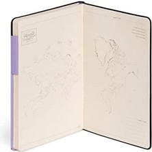 MarkEntegra Kareli Not Defteri, 192 Sayfa, Yumuşak Pu Cilt, 13 x 21 Cm, Lavanta