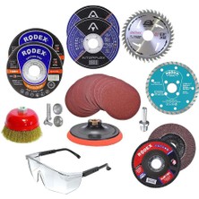 Karahanbey BADEM10 Spiral Avuç Içi Taşlama Makinesi Matkap Seti 115 mm (100 Parça)