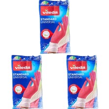Karahanbey Vileda 131429 Standart ELDIVEN,%100 Doğal Lateks, M 3lü Paket