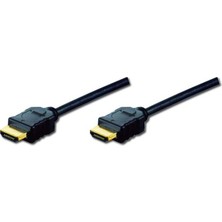 Digitus HDMI Kablo Altın Uçlu Siyah (1m) 4K