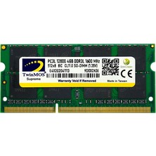 4 GB DDR3 1600MHZ TWINMOS 1.35 CL11 NB MDD3L4GB1600N