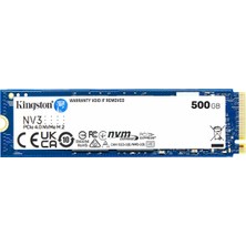 Kingston Nv3 500GB M.2 Nvme SSD (5000-3000MBS)