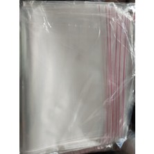 Karahanbey Şeffaf Bantlı (30X40 Cm) Parlak Jelatin Poşet (100 Adet) - Şeffaf Hediye Poşeti