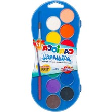 MarkEntegra 30 mm Süper Yıkanabilir Sulu Boya Seti, 12'li Renkli Boyalar ile Yaratıcı Çizimler