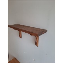 Empressco Şık Ahşap Duvar Rafı Ceviz Renkli 70X20 cm