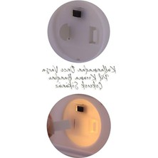 MarkEntegra 3 Adet LED Mum Mini Dörtgen Tip Pil Dahil Dumansız Alev Ledli Yapay Dekoratif Mum Işığı Beyaz PT434