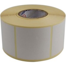 MarkEntegra 1000 Adet 50MM x 50MM Baskısız Vellum Etiket Rulosu