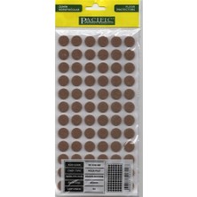 Karahanbey Pacific Kendinden Yapışkanlı Keçe, Beyaz, 72 Adet, 15MM Çapında, Zemin Koruyucu Keçe (Kahverengi, 1
