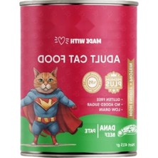 MarkEntegra Yetişkin Kediler Için Dana Etli Yaş Mama, 400 Gram Konserve
