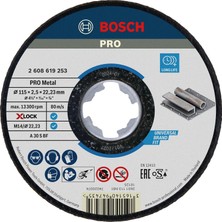 Karahanbey X-Lock - 115 * 2, 5 mm Expert Serisi Düz Metal Kesme Diski (Taş)