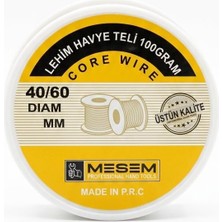Karahanbey Meşem 1mm Lehim Teli - 40/60 Kalay Kurşun Alaşımlı Flux Kanallı Yüksek Kaliteli Elektronik Tamir ve
