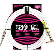 Karahanbey Ernie Ball 15'lik Pvc Düz Açılı Iç Kablo Beyaz