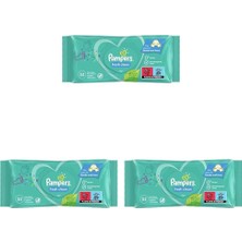 Karahanbey Pampers Fresh & Clean Islak Bebek Mendili, 1 Paket, 52 Islak Mendil 3lü Paket