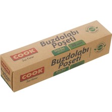 Karahanbey Cook Doğada Çözünür Buzdolabı Poşeti, Orta Boy, 24 x 38 Cm, 30 Yaprak