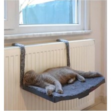 MarkEntegra Antrasit Renk Vantuzlu Kalorifer Kedi Yatağı