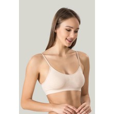 Kadın Ince Askılı Pedli Büstiyer Yarım Atlet Sütyen 3'lü Set. | Vitaliselan Fashion