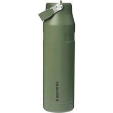 MarkEntegra Haki Renkli Pipetli Su Şişesi, 1.06 Litre Kapasite