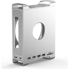 Codegen Mac Mini M4/m4 Pro 9 In 1 Type-C Nvme SSD Alüminyum Çevirici Stand Docking Station CDG-NSC201