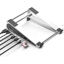 Codegen 7 in 1 Çok Fonksiyonlu Type-C Hub Notebook Macbook Alüminyum Soğutucu Standı NSC-401