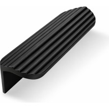Karahanbey Olifka Çizgili Mat Siyah Çekmece Kulp 64 mm (6,4 Cm) Modern Lüks Mobilya Dolap Çekmece Kulbu Metal