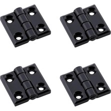 Karahanbey Siyah Metal 4 Adet Set Yaprak Menteşe 30X30MM Dayanıklı Mobilya Kapı Dolap Çekmece Kapak Aksesuar