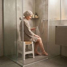 MarkEntegra Kaymaz Tabanlı Banyo Taburesi, 120 kg Taşıma Kapasiteli
