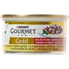 Larskas Gold Tavuk Ciğerli Kedi Konservesi 85GR - 24 Adet