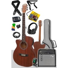MarkEntegra Elektro Akustik Gitar ve Bluetooth Amfili Set