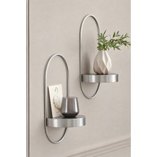 Empressco Modern Metal Chakra Duvar Rafı, 2'li Set, Şık ve Dekoratif Tasarım