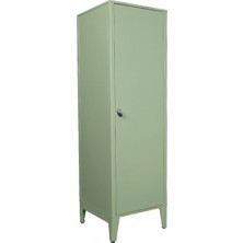 Alfafonet Ziglat Serisi Kilitli Metal Home Office Dolabı Metal Kapaklı Yeşil 450x1500x450 mm