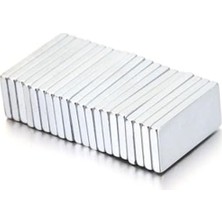 MarkEntegra Güçlü Neodyum Mıknatıs 10 Adet 20MM x 10MM x 2mm Köşeli Tasarım
