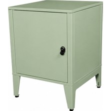 Alfafonet Ziglat Serisi Kilitli Metal Home Office Dolabı Metal Kapaklı Yeşil 450x600x450 mm
