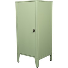Alfafonet Ziglat Serisi Kilitli Metal Home Office Dolabı Metal Kapaklı Yeşil 450x1050x450 mm