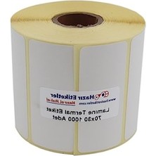 MarkEntegra 70MM x 30MM Lamine Termal Etiket Rulo - 1000 Adet