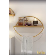 Empressco Şık Elips Duvar Rafı, Mutfak ve Banyo Dekorasyonu Için Modern Tasarım