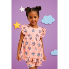 Bony Socks Fairytale Fırfırlı Kız Çocuk Pijama Üst Pembe