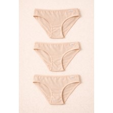 Bony Socks Kadın 3'lü Basic Slip Külot Ten