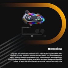 MarkEntegra Kask Için Bluetooth Kulaklık, Rgb Işıklı Iletişim Cihazı