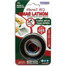 MarkEntegra Çift Taraflı Köpük Montaj Bandı 20MM x 1.5m - Gri