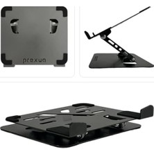 MarkEntegra Ayarlanabilir Ergonomik Laptop ve Tablet Standı - Siyah Metal