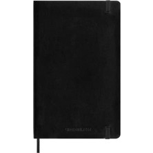 MarkEntegra Yumuşak Kapaklı Çizgili Defter, Büyük Boy, Siyah